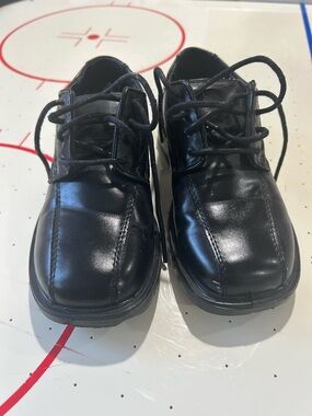 Deer Stags Black Boys Lace-Up Dress Shoes